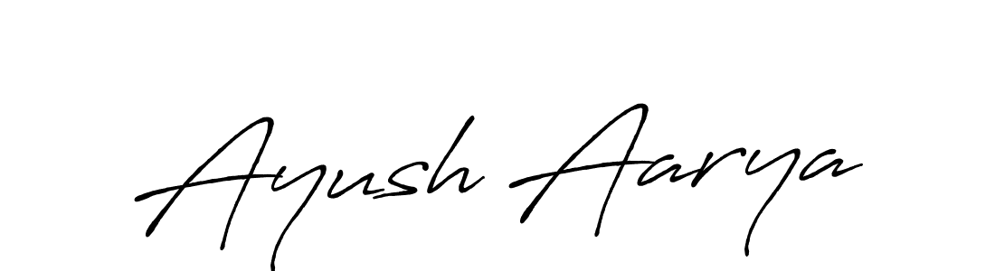 Design your own signature with our free online signature maker. With this signature software, you can create a handwritten (Antro_Vectra_Bolder) signature for name Ayush Aarya. Ayush Aarya signature style 7 images and pictures png