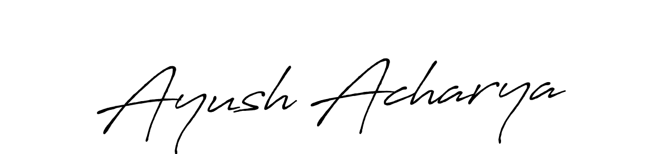 Make a short Ayush Acharya signature style. Manage your documents anywhere anytime using Antro_Vectra_Bolder. Create and add eSignatures, submit forms, share and send files easily. Ayush Acharya signature style 7 images and pictures png