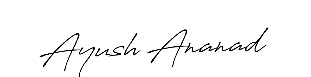 You should practise on your own different ways (Antro_Vectra_Bolder) to write your name (Ayush Ananad) in signature. don't let someone else do it for you. Ayush Ananad signature style 7 images and pictures png