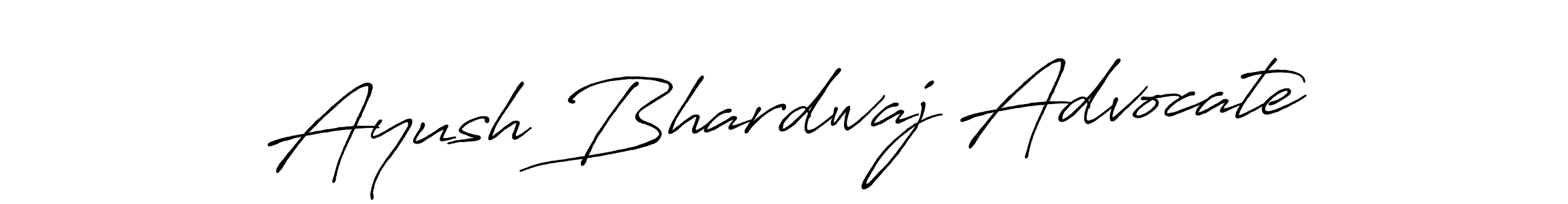 Create a beautiful signature design for name Ayush Bhardwaj Advocate. With this signature (Antro_Vectra_Bolder) fonts, you can make a handwritten signature for free. Ayush Bhardwaj Advocate signature style 7 images and pictures png