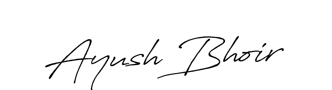 Design your own signature with our free online signature maker. With this signature software, you can create a handwritten (Antro_Vectra_Bolder) signature for name Ayush Bhoir. Ayush Bhoir signature style 7 images and pictures png