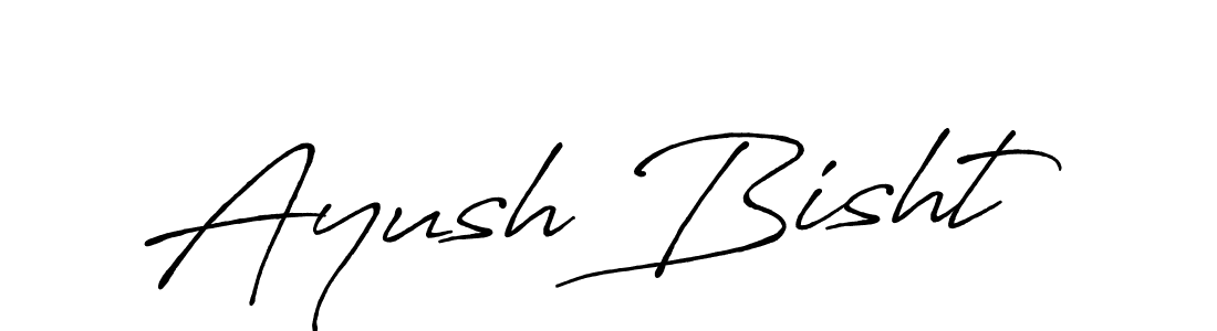 How to make Ayush Bisht signature? Antro_Vectra_Bolder is a professional autograph style. Create handwritten signature for Ayush Bisht name. Ayush Bisht signature style 7 images and pictures png