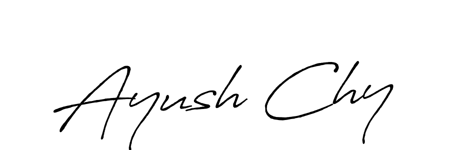 How to make Ayush Chy signature? Antro_Vectra_Bolder is a professional autograph style. Create handwritten signature for Ayush Chy name. Ayush Chy signature style 7 images and pictures png