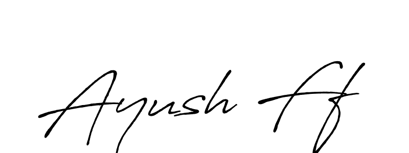 How to make Ayush Ff signature? Antro_Vectra_Bolder is a professional autograph style. Create handwritten signature for Ayush Ff name. Ayush Ff signature style 7 images and pictures png