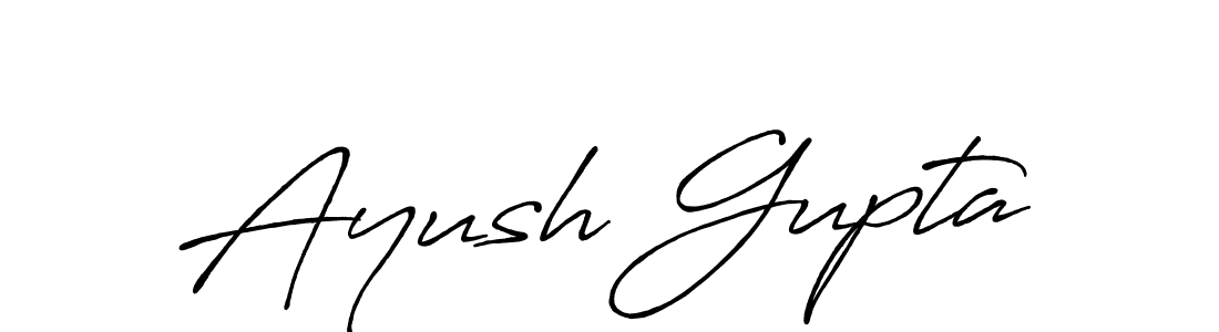 How to make Ayush Gupta signature? Antro_Vectra_Bolder is a professional autograph style. Create handwritten signature for Ayush Gupta name. Ayush Gupta signature style 7 images and pictures png