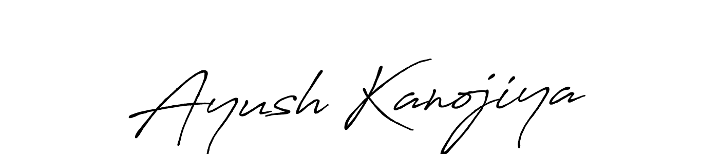 Ayush Kanojiya stylish signature style. Best Handwritten Sign (Antro_Vectra_Bolder) for my name. Handwritten Signature Collection Ideas for my name Ayush Kanojiya. Ayush Kanojiya signature style 7 images and pictures png