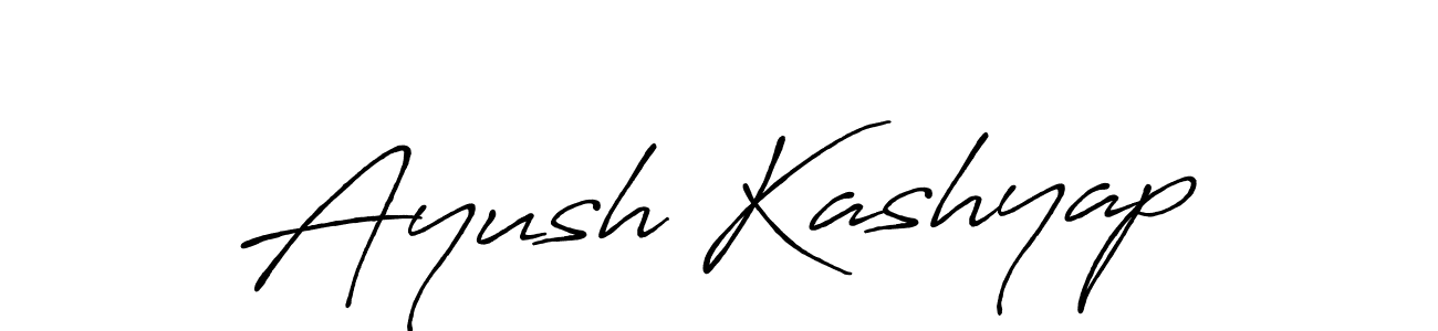 Design your own signature with our free online signature maker. With this signature software, you can create a handwritten (Antro_Vectra_Bolder) signature for name Ayush Kashyap. Ayush Kashyap signature style 7 images and pictures png