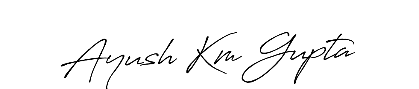 Similarly Antro_Vectra_Bolder is the best handwritten signature design. Signature creator online .You can use it as an online autograph creator for name Ayush Km Gupta. Ayush Km Gupta signature style 7 images and pictures png