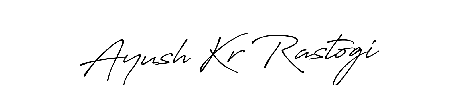 Ayush Kr Rastogi stylish signature style. Best Handwritten Sign (Antro_Vectra_Bolder) for my name. Handwritten Signature Collection Ideas for my name Ayush Kr Rastogi. Ayush Kr Rastogi signature style 7 images and pictures png