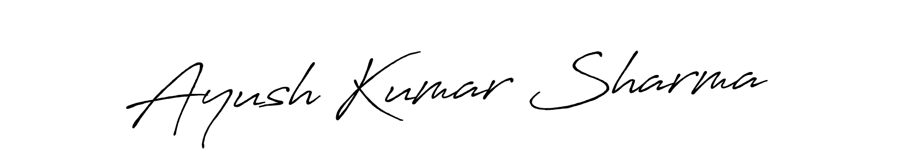 Also we have Ayush Kumar Sharma name is the best signature style. Create professional handwritten signature collection using Antro_Vectra_Bolder autograph style. Ayush Kumar Sharma signature style 7 images and pictures png