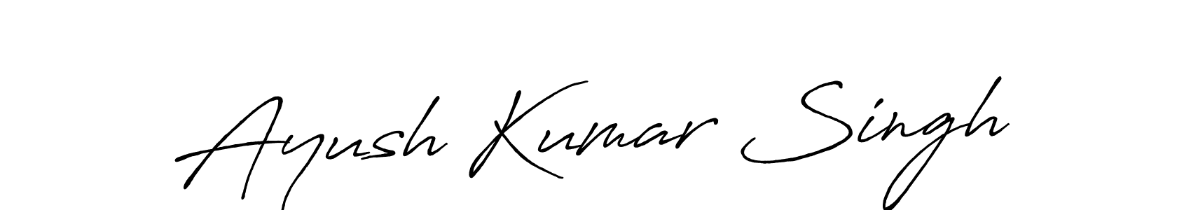 Design your own signature with our free online signature maker. With this signature software, you can create a handwritten (Antro_Vectra_Bolder) signature for name Ayush Kumar Singh. Ayush Kumar Singh signature style 7 images and pictures png