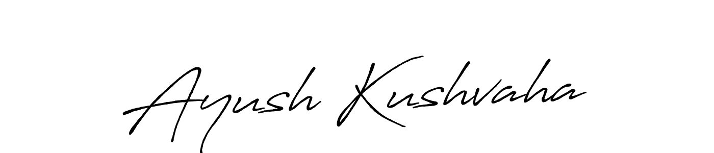 Also we have Ayush Kushvaha name is the best signature style. Create professional handwritten signature collection using Antro_Vectra_Bolder autograph style. Ayush Kushvaha signature style 7 images and pictures png