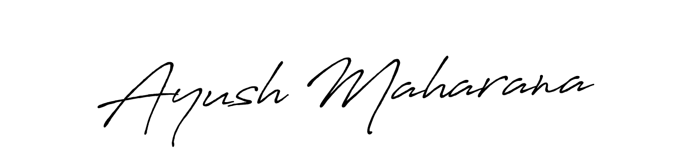 Ayush Maharana stylish signature style. Best Handwritten Sign (Antro_Vectra_Bolder) for my name. Handwritten Signature Collection Ideas for my name Ayush Maharana. Ayush Maharana signature style 7 images and pictures png