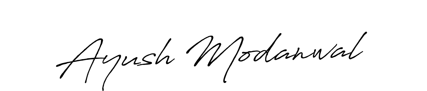 Also You can easily find your signature by using the search form. We will create Ayush Modanwal name handwritten signature images for you free of cost using Antro_Vectra_Bolder sign style. Ayush Modanwal signature style 7 images and pictures png