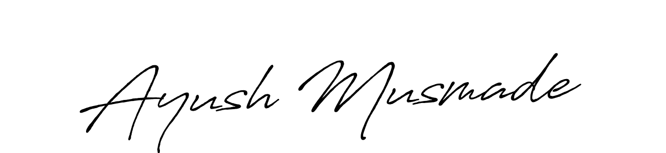 How to make Ayush Musmade signature? Antro_Vectra_Bolder is a professional autograph style. Create handwritten signature for Ayush Musmade name. Ayush Musmade signature style 7 images and pictures png