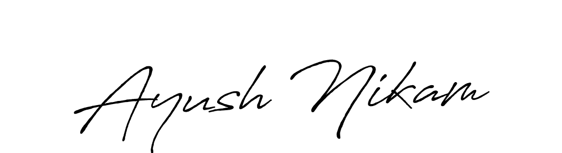 Best and Professional Signature Style for Ayush Nikam. Antro_Vectra_Bolder Best Signature Style Collection. Ayush Nikam signature style 7 images and pictures png