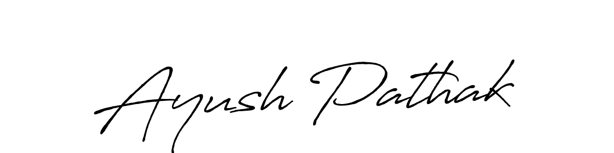 How to make Ayush Pathak signature? Antro_Vectra_Bolder is a professional autograph style. Create handwritten signature for Ayush Pathak name. Ayush Pathak signature style 7 images and pictures png