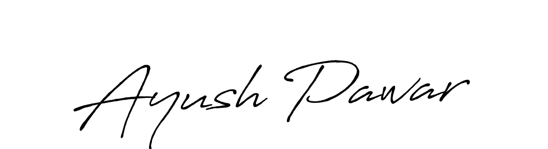 Make a beautiful signature design for name Ayush Pawar. With this signature (Antro_Vectra_Bolder) style, you can create a handwritten signature for free. Ayush Pawar signature style 7 images and pictures png