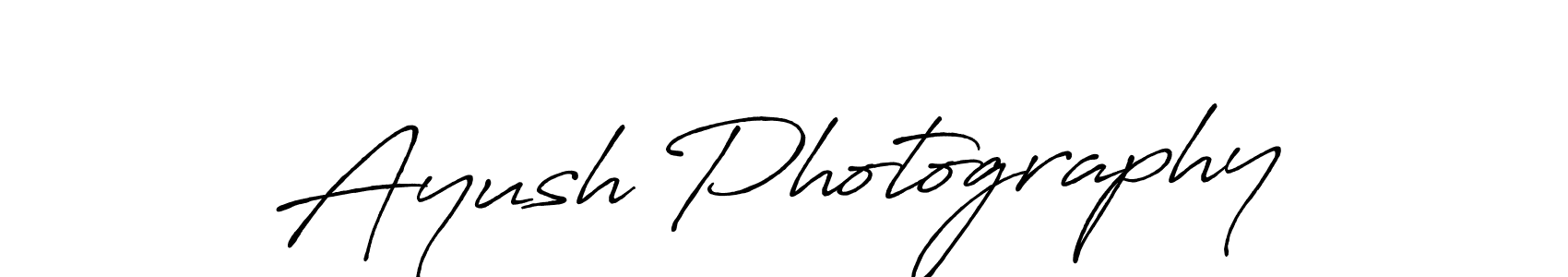 Make a beautiful signature design for name Ayush Photography. With this signature (Antro_Vectra_Bolder) style, you can create a handwritten signature for free. Ayush Photography signature style 7 images and pictures png