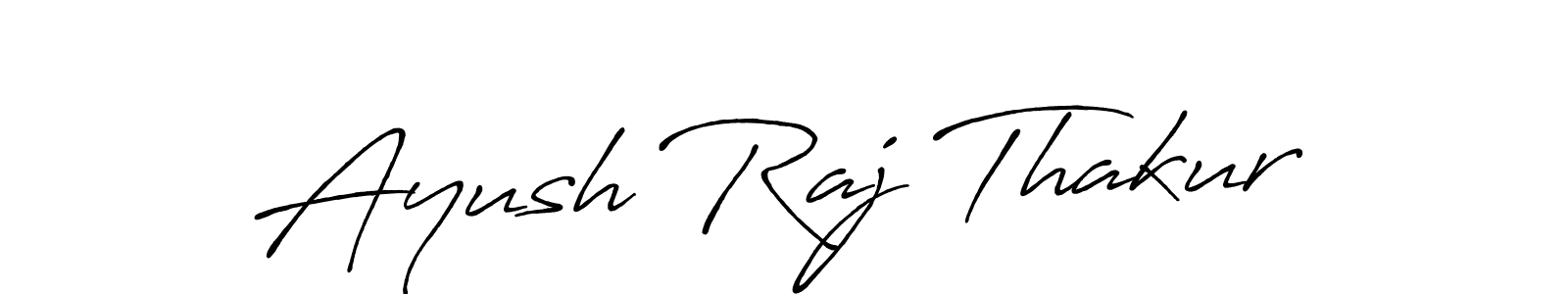 Use a signature maker to create a handwritten signature online. With this signature software, you can design (Antro_Vectra_Bolder) your own signature for name Ayush Raj Thakur. Ayush Raj Thakur signature style 7 images and pictures png