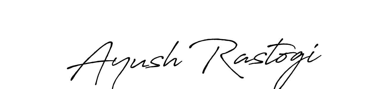 Use a signature maker to create a handwritten signature online. With this signature software, you can design (Antro_Vectra_Bolder) your own signature for name Ayush Rastogi. Ayush Rastogi signature style 7 images and pictures png