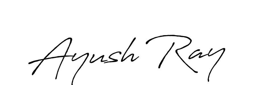 How to make Ayush Ray signature? Antro_Vectra_Bolder is a professional autograph style. Create handwritten signature for Ayush Ray name. Ayush Ray signature style 7 images and pictures png