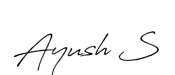 Make a beautiful signature design for name Ayush S. Use this online signature maker to create a handwritten signature for free. Ayush S signature style 7 images and pictures png