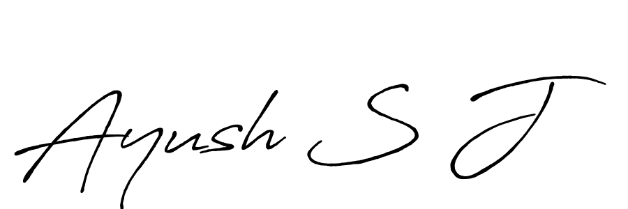 Make a short Ayush S J signature style. Manage your documents anywhere anytime using Antro_Vectra_Bolder. Create and add eSignatures, submit forms, share and send files easily. Ayush S J signature style 7 images and pictures png