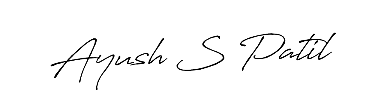 How to Draw Ayush S Patil signature style? Antro_Vectra_Bolder is a latest design signature styles for name Ayush S Patil. Ayush S Patil signature style 7 images and pictures png