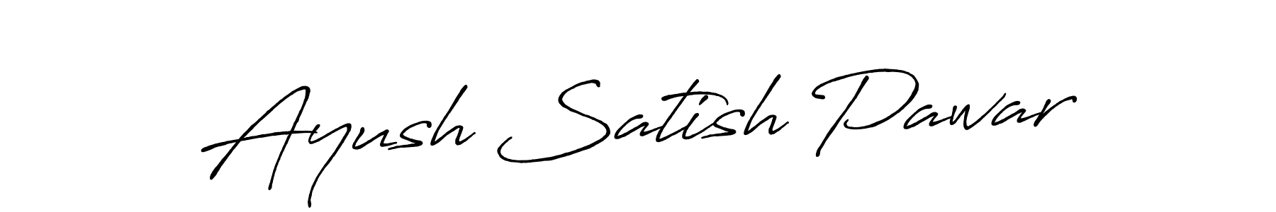Also we have Ayush Satish Pawar name is the best signature style. Create professional handwritten signature collection using Antro_Vectra_Bolder autograph style. Ayush Satish Pawar signature style 7 images and pictures png