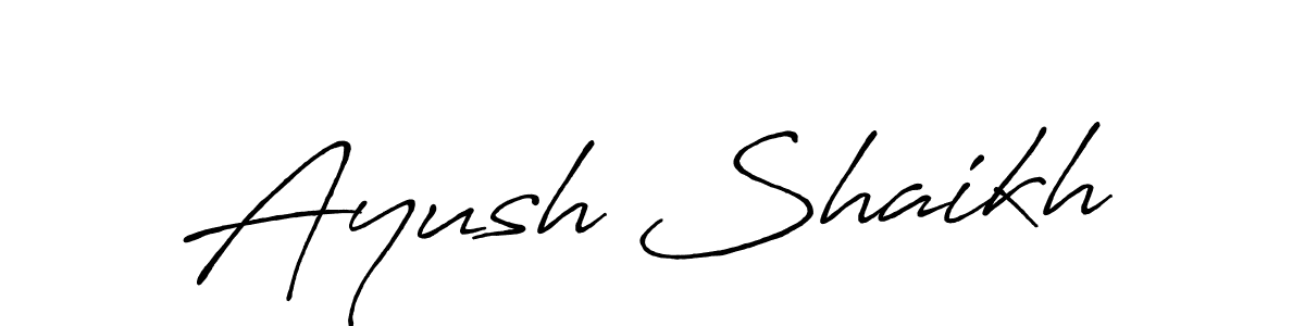 Make a short Ayush Shaikh signature style. Manage your documents anywhere anytime using Antro_Vectra_Bolder. Create and add eSignatures, submit forms, share and send files easily. Ayush Shaikh signature style 7 images and pictures png