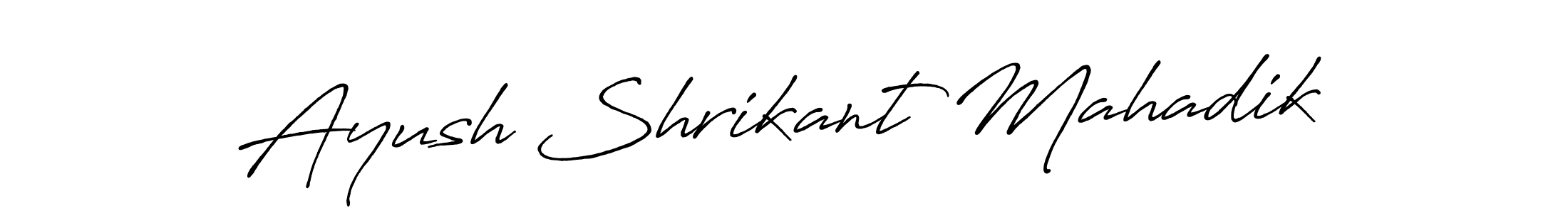 Also You can easily find your signature by using the search form. We will create Ayush Shrikant Mahadik name handwritten signature images for you free of cost using Antro_Vectra_Bolder sign style. Ayush Shrikant Mahadik signature style 7 images and pictures png