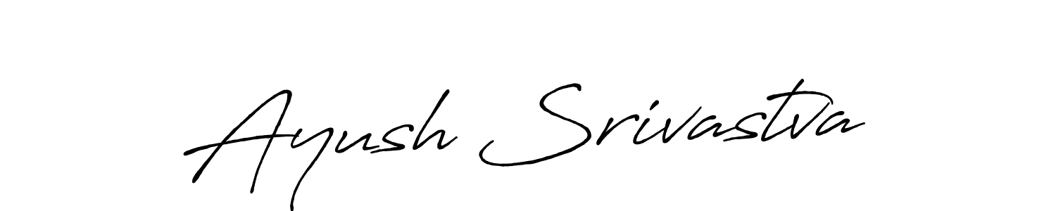 Design your own signature with our free online signature maker. With this signature software, you can create a handwritten (Antro_Vectra_Bolder) signature for name Ayush Srivastva. Ayush Srivastva signature style 7 images and pictures png