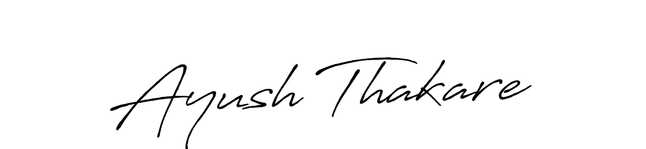 Also we have Ayush Thakare name is the best signature style. Create professional handwritten signature collection using Antro_Vectra_Bolder autograph style. Ayush Thakare signature style 7 images and pictures png