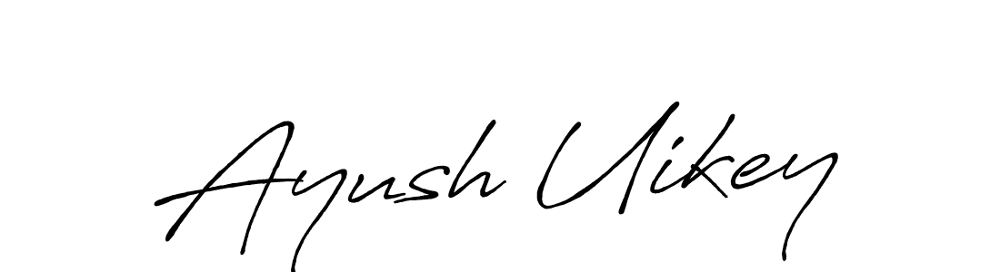 You should practise on your own different ways (Antro_Vectra_Bolder) to write your name (Ayush Uikey) in signature. don't let someone else do it for you. Ayush Uikey signature style 7 images and pictures png