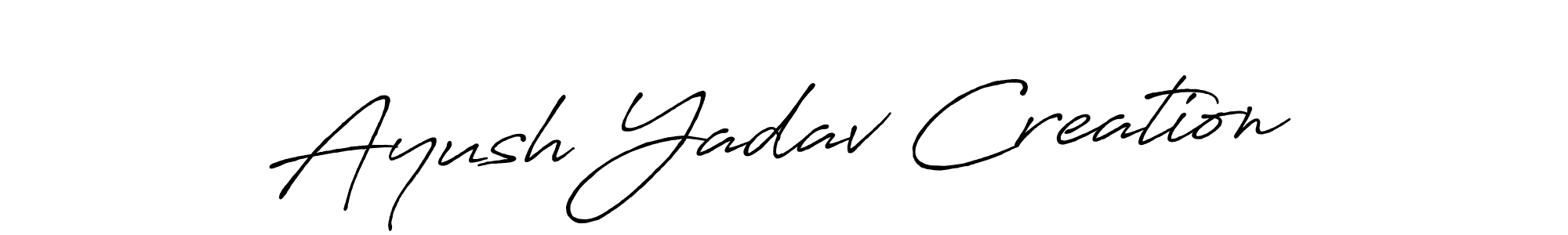 Make a beautiful signature design for name Ayush Yadav Creation. Use this online signature maker to create a handwritten signature for free. Ayush Yadav Creation signature style 7 images and pictures png