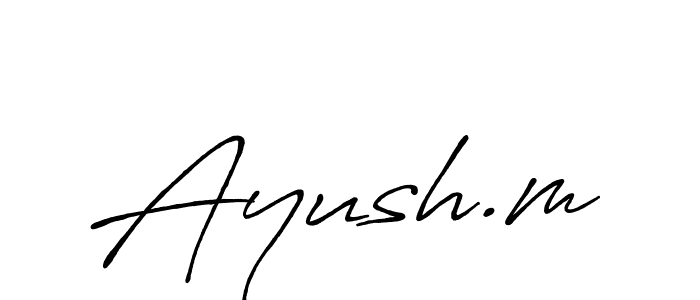 Best and Professional Signature Style for Ayush.m. Antro_Vectra_Bolder Best Signature Style Collection. Ayush.m signature style 7 images and pictures png