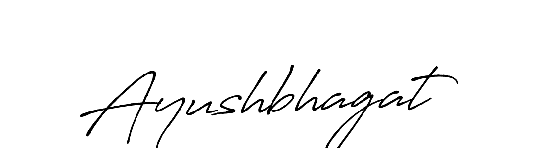 How to make Ayushbhagat name signature. Use Antro_Vectra_Bolder style for creating short signs online. This is the latest handwritten sign. Ayushbhagat signature style 7 images and pictures png