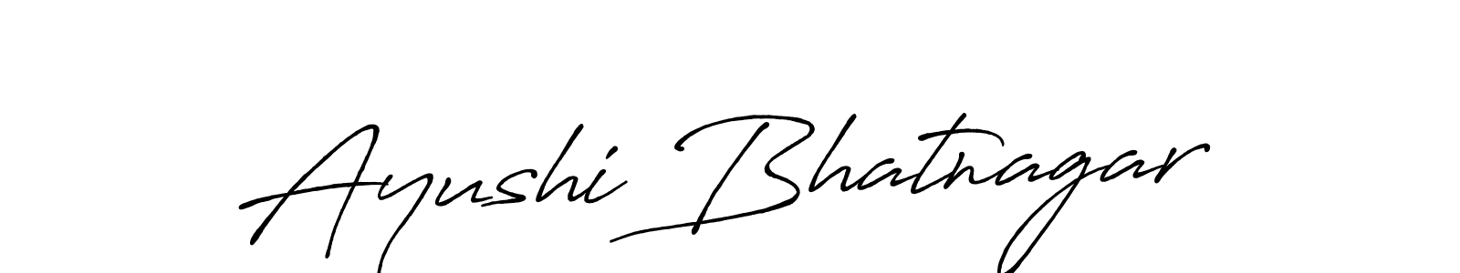 Design your own signature with our free online signature maker. With this signature software, you can create a handwritten (Antro_Vectra_Bolder) signature for name Ayushi Bhatnagar. Ayushi Bhatnagar signature style 7 images and pictures png