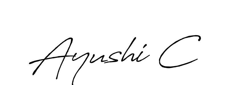 Best and Professional Signature Style for Ayushi C. Antro_Vectra_Bolder Best Signature Style Collection. Ayushi C signature style 7 images and pictures png