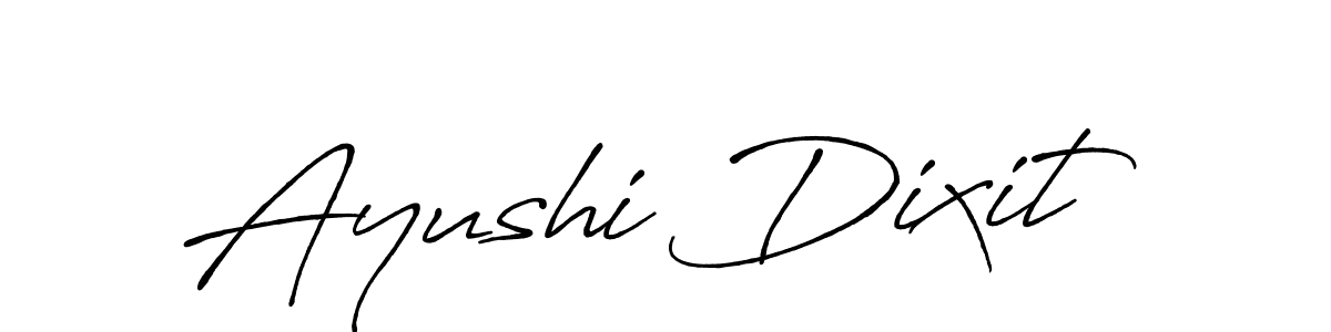 How to make Ayushi Dixit name signature. Use Antro_Vectra_Bolder style for creating short signs online. This is the latest handwritten sign. Ayushi Dixit signature style 7 images and pictures png