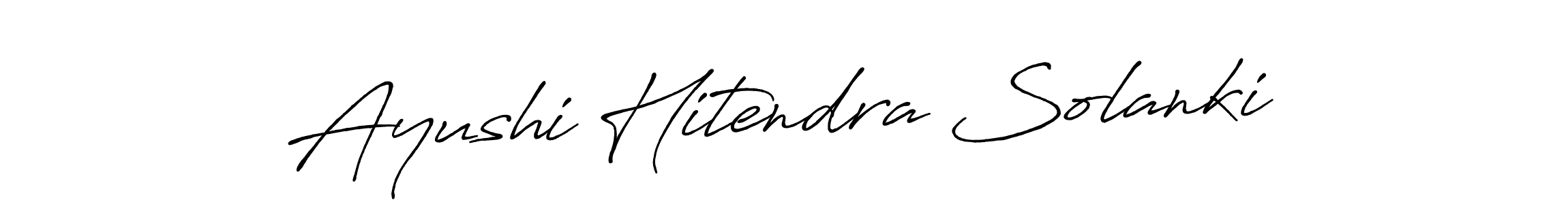 Similarly Antro_Vectra_Bolder is the best handwritten signature design. Signature creator online .You can use it as an online autograph creator for name Ayushi Hitendra Solanki. Ayushi Hitendra Solanki signature style 7 images and pictures png