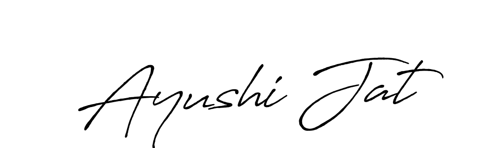 It looks lik you need a new signature style for name Ayushi Jat. Design unique handwritten (Antro_Vectra_Bolder) signature with our free signature maker in just a few clicks. Ayushi Jat signature style 7 images and pictures png
