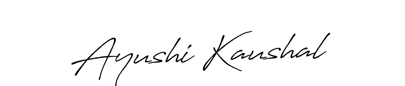 It looks lik you need a new signature style for name Ayushi Kaushal. Design unique handwritten (Antro_Vectra_Bolder) signature with our free signature maker in just a few clicks. Ayushi Kaushal signature style 7 images and pictures png