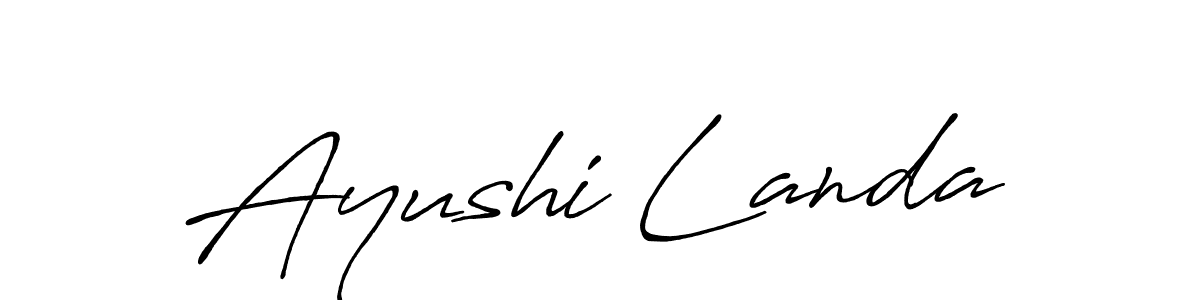 Check out images of Autograph of Ayushi Landa name. Actor Ayushi Landa Signature Style. Antro_Vectra_Bolder is a professional sign style online. Ayushi Landa signature style 7 images and pictures png