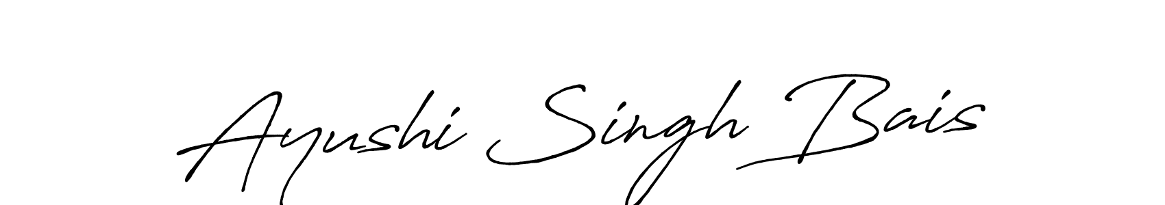 Antro_Vectra_Bolder is a professional signature style that is perfect for those who want to add a touch of class to their signature. It is also a great choice for those who want to make their signature more unique. Get Ayushi Singh Bais name to fancy signature for free. Ayushi Singh Bais signature style 7 images and pictures png
