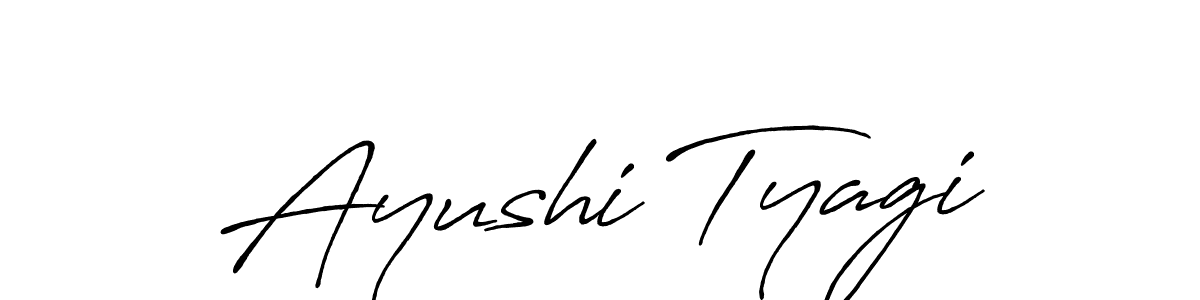 You can use this online signature creator to create a handwritten signature for the name Ayushi Tyagi. This is the best online autograph maker. Ayushi Tyagi signature style 7 images and pictures png