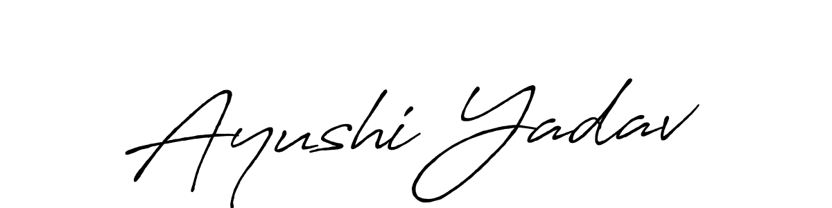 if you are searching for the best signature style for your name Ayushi Yadav. so please give up your signature search. here we have designed multiple signature styles  using Antro_Vectra_Bolder. Ayushi Yadav signature style 7 images and pictures png