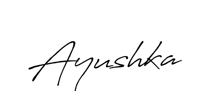 You should practise on your own different ways (Antro_Vectra_Bolder) to write your name (Ayushka) in signature. don't let someone else do it for you. Ayushka signature style 7 images and pictures png