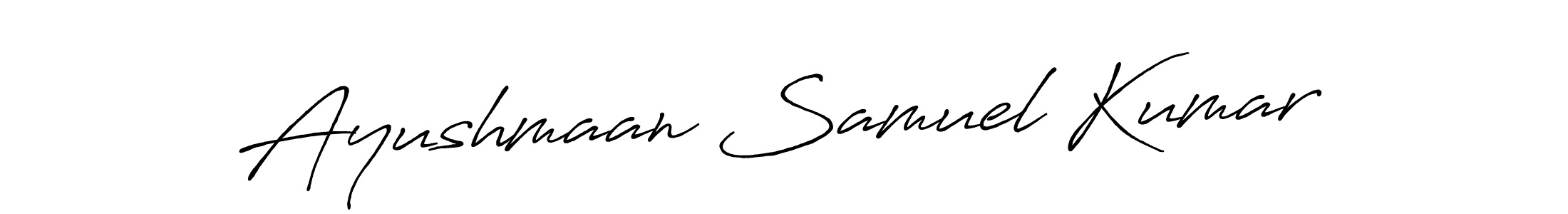 Also we have Ayushmaan Samuel Kumar name is the best signature style. Create professional handwritten signature collection using Antro_Vectra_Bolder autograph style. Ayushmaan Samuel Kumar signature style 7 images and pictures png